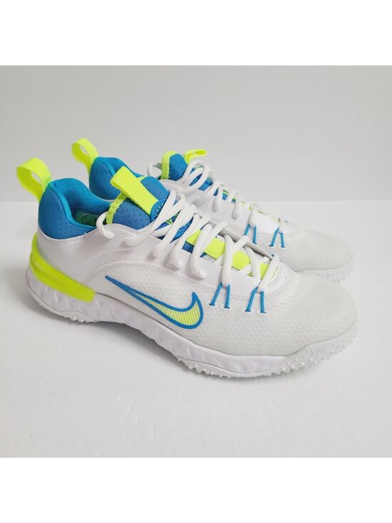 NEW Nike Huarache 9 Elite TF LAX SE Lacrosse Shoes FV6148-100 Size 6.5 White #1